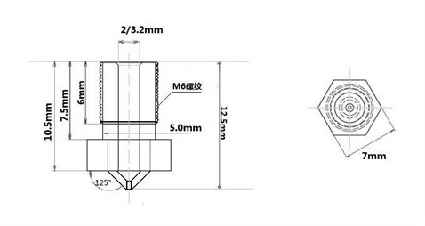 E3d Nozzle 0,2mm 2 Adet