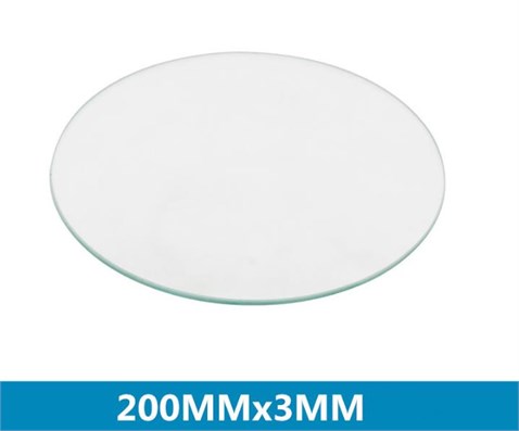 3D Yazıcı Borosilikat Cam Tabla Isıya Dayanıklı delta Model Çap:20cm