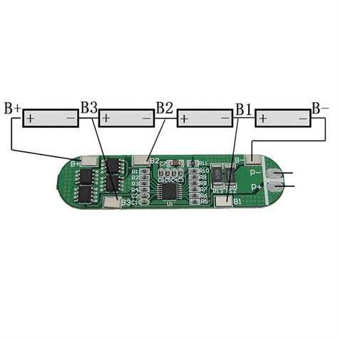 4S 14,8V 5A Lipo Pil Bms Balans Devresi Şarj Modülü