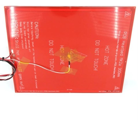 3D Yazıcı Isıtıcı Tabla Heat bed 30x30cm NTC li ve Kablolu Isıtıcı Tabla