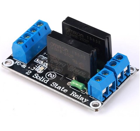 5V 2 Kanal Solid State Röle Kartı