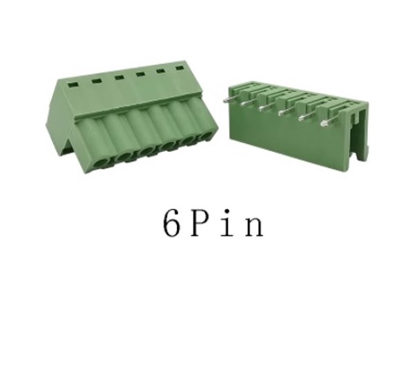 6 Pin 5,08Mm 90’ Geçmeli Takım Klemens 5 Adet