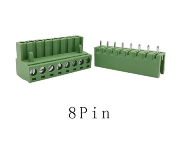 8 Pin 5,08Mm 180’ Geçmeli Takım Klemens 5 Adet