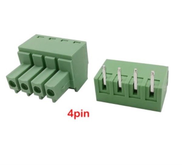 4 Pin 3.81Mm 90’ Geçmeli Takım Klemens 10 Adet