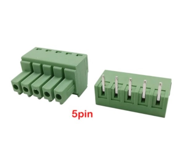 5 Pin 3.81Mm 90’ Geçmeli Takım Klemens 5 Adet