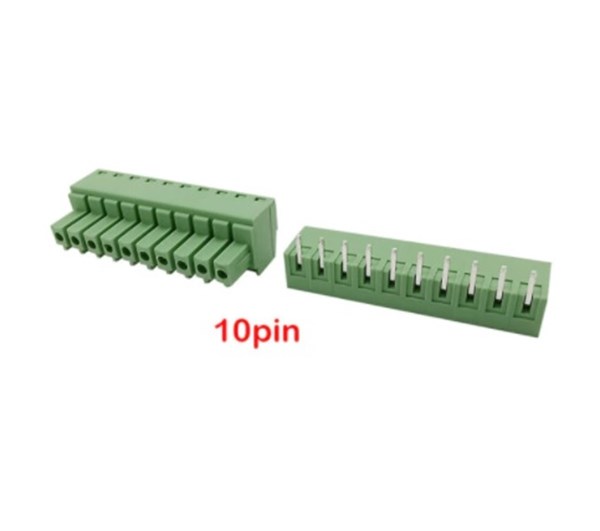 10 Pin 3.81Mm 90’ Geçmeli Takım Klemens 2 Adet
