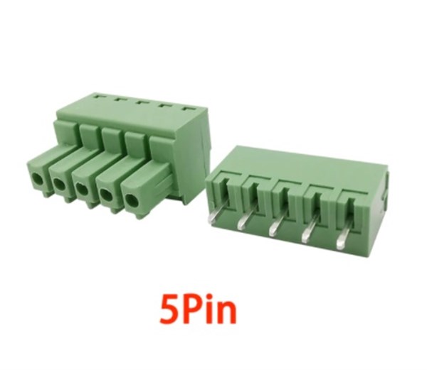 5 Pin 3.81Mm 180’ Geçmeli Takım Klemens 5 Adet