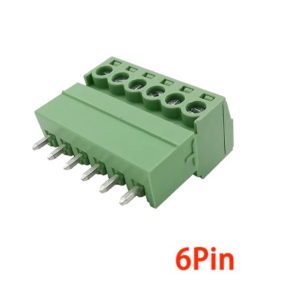 6 Pin 3.81Mm 180’ Geçmeli Takım Klemens 5 Adet