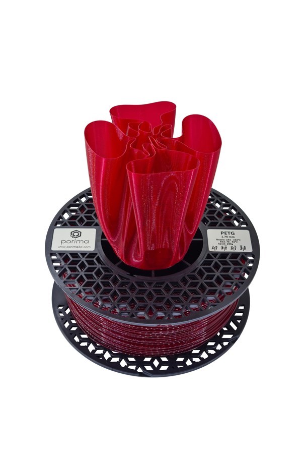 Porima PETG Transparan Şarap Kırmızı Filament 1,75mm 1Kg
