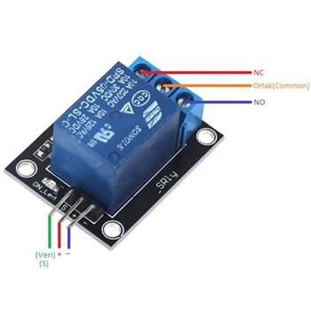 5V 1 Kanal Röle Kartı Siyah Pcb