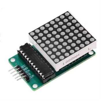 Dot Matrix Board 8X8 Kırmızı Max7219 Modül