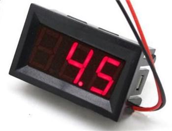 Dijital Voltmetre DC 4.5-30 Volt Kırmızı Panel Tipi