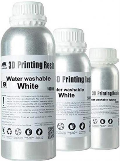 Wanhao Water Washable UV Resin White Beyaz Suda Temizlenen UV Reçine 0,5L