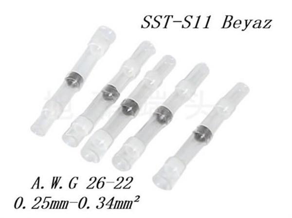 Lehimli Makaron Isı İle Daralan Lehimli Makaron SST-S11 Beyaz