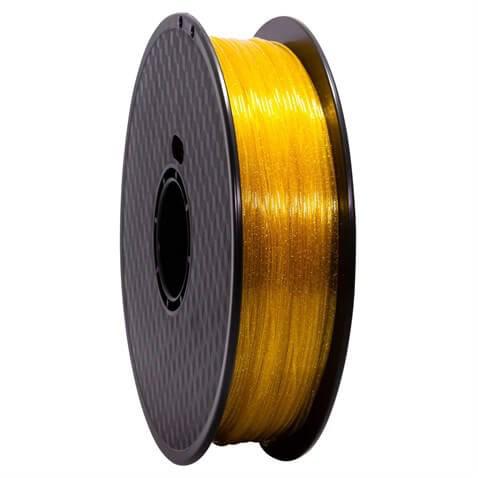 Wanhao PET Twinkling Şeffaf Sarı Simli Filament 1.75Mm 1Kg