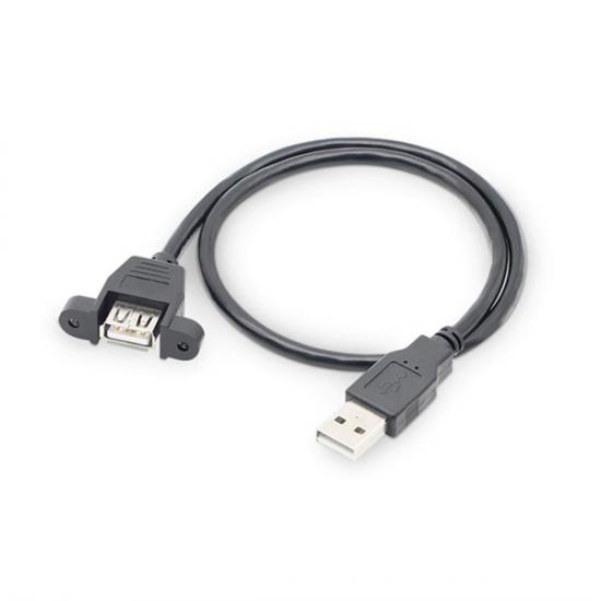 USB A Tip Erkek Dişi Panel Tipi Uzatma Kablo 50Cm