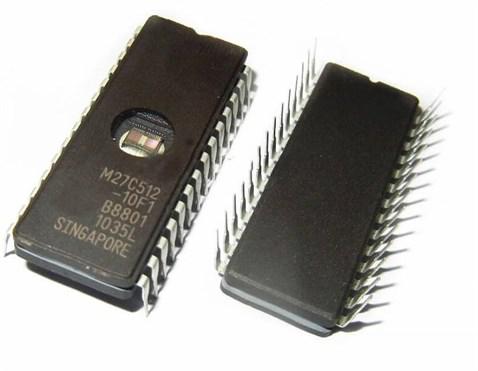 27C512 DIP-28 EPROM Entegresi