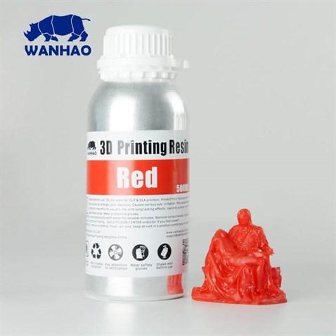 Wanhao UV Resin Red Kırmızı Genel Amaçlı Uv Reçine 0,5L