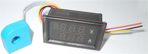 Dijital Voltmetre Ampermetre DC 0-300V 100A Şöntlü Panel Tipi
