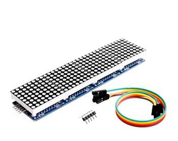 4’Lü 8X8 Kırmızı Dot Matrix Board Modül