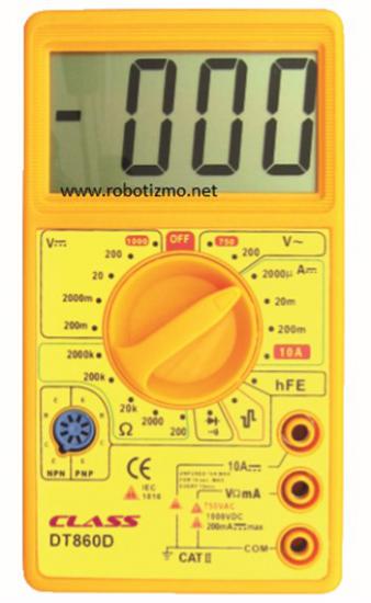 Multimetre Dijital Ölçü Aleti DT860D