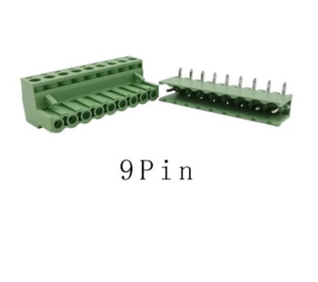 9 Pin 5,08Mm 90’ Geçmeli Takım Klemens